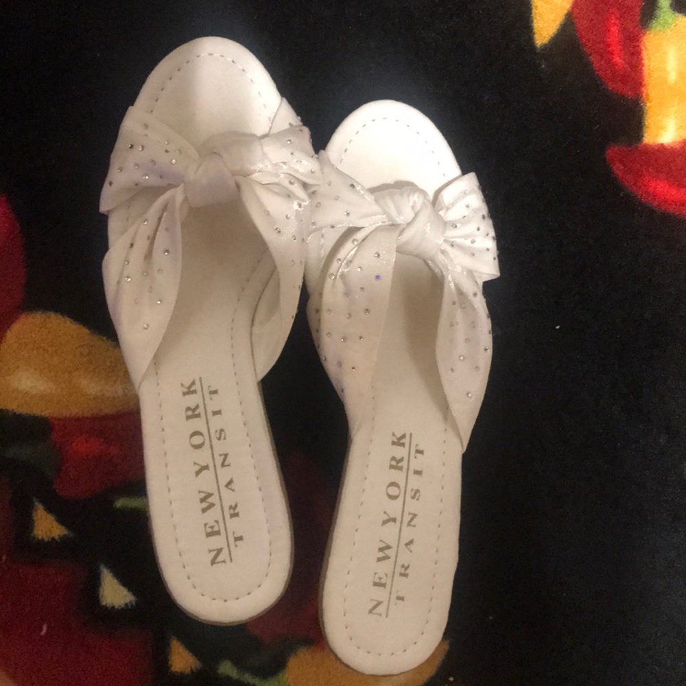 newyork transit wedge slippers